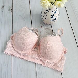 NEW Aerie Pink Lace Bra